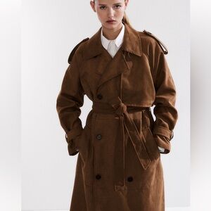 H&M Napped Trench Coat